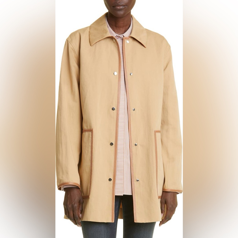 Lafayette 148 Cotton-Linen Barn-Style Jacket